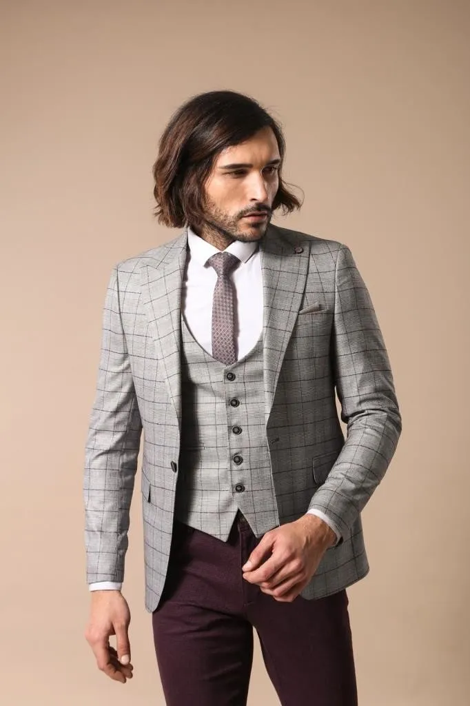 15467 Grey Blazer Jacket and Vest