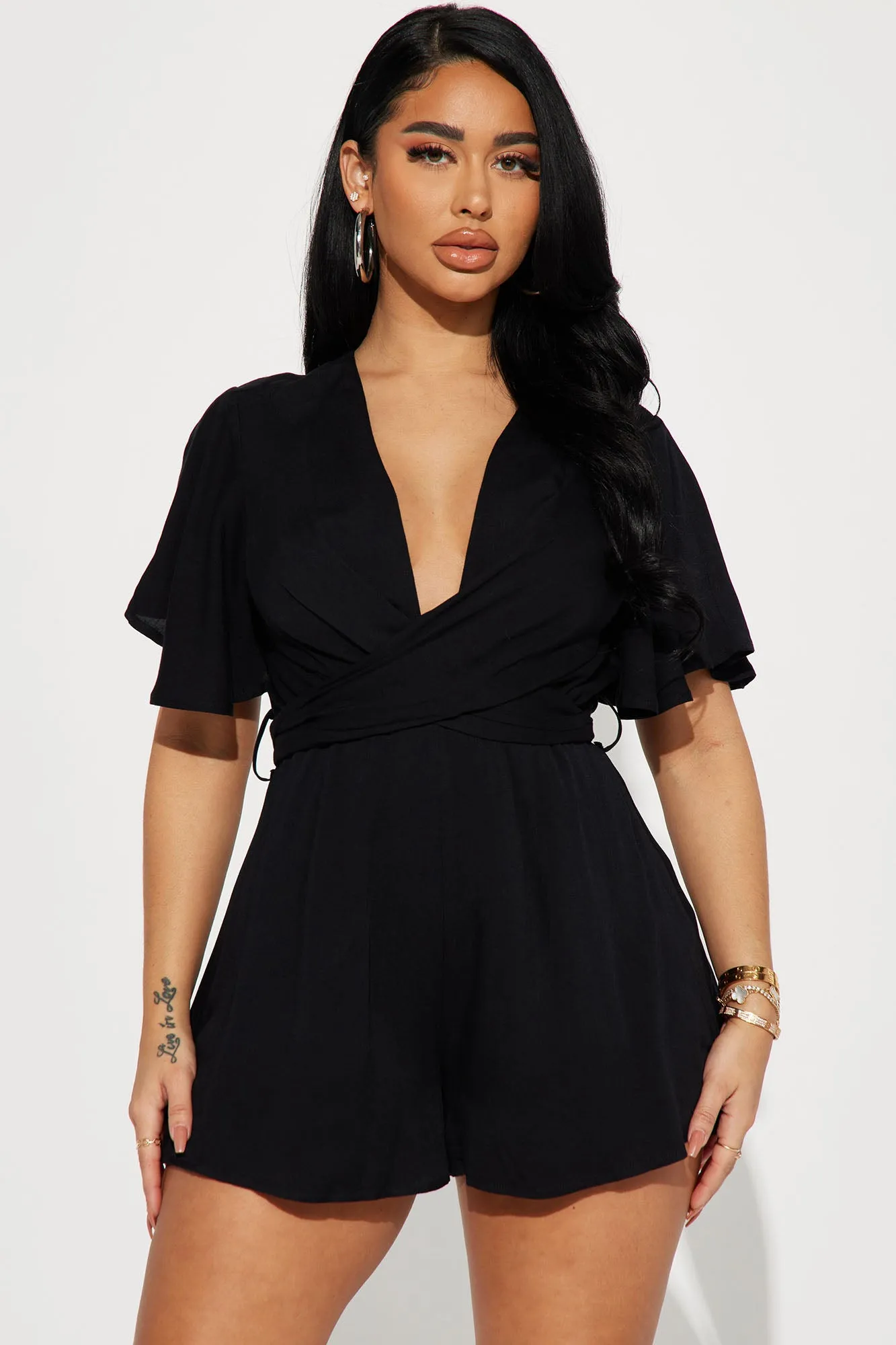 Alisha Romper - Black