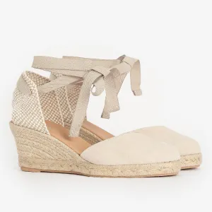 Barbour Juana Espadrille Ladies Wedges - Beige