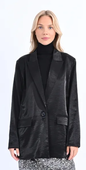 Black Holiday Oversized Blazer