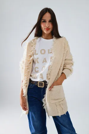 Boho Distressed Cardigan