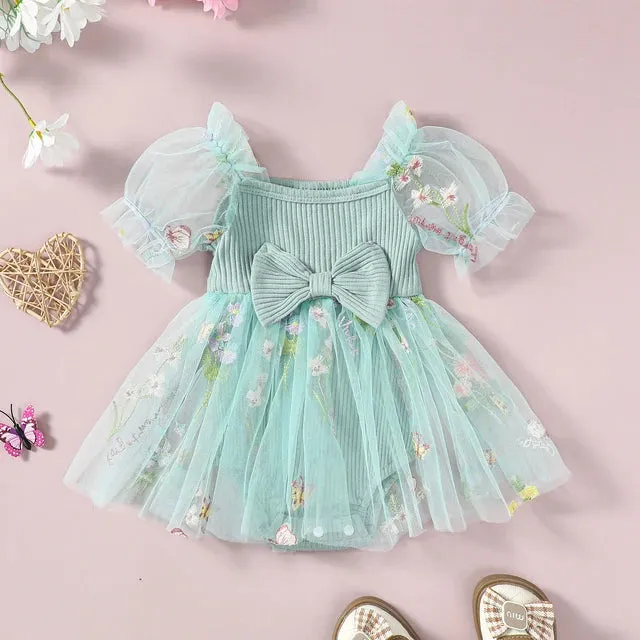 BUTTERFLIES Tulle Romper Dress