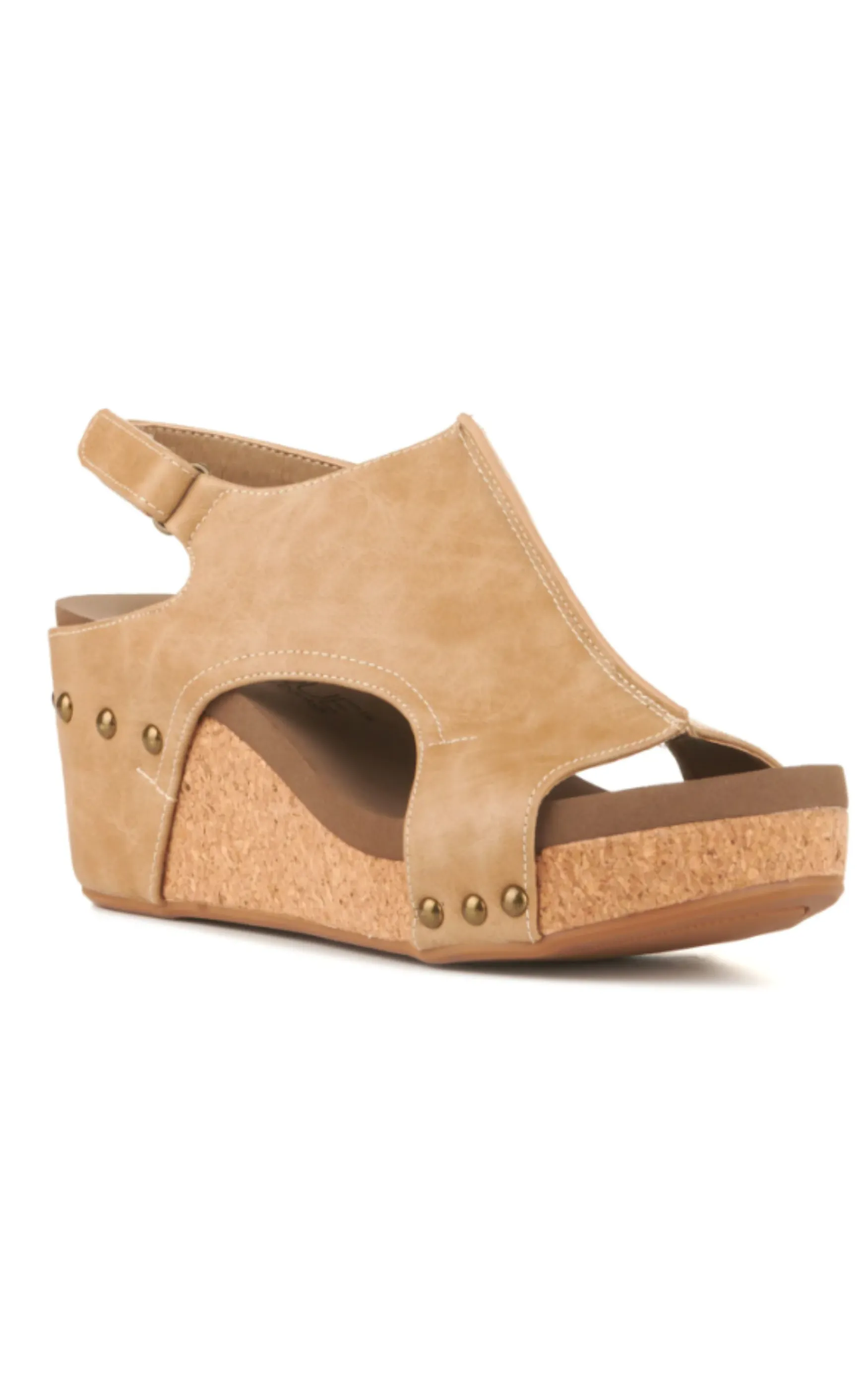 Carley Taupe Smooth Wedge*