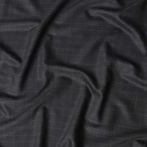 Charcoal Grey SCABAL Super 140's Wool and Cashmere Suiting Fabric - 3.5 Meters, 150 cm Width, Made in the UK-D21251