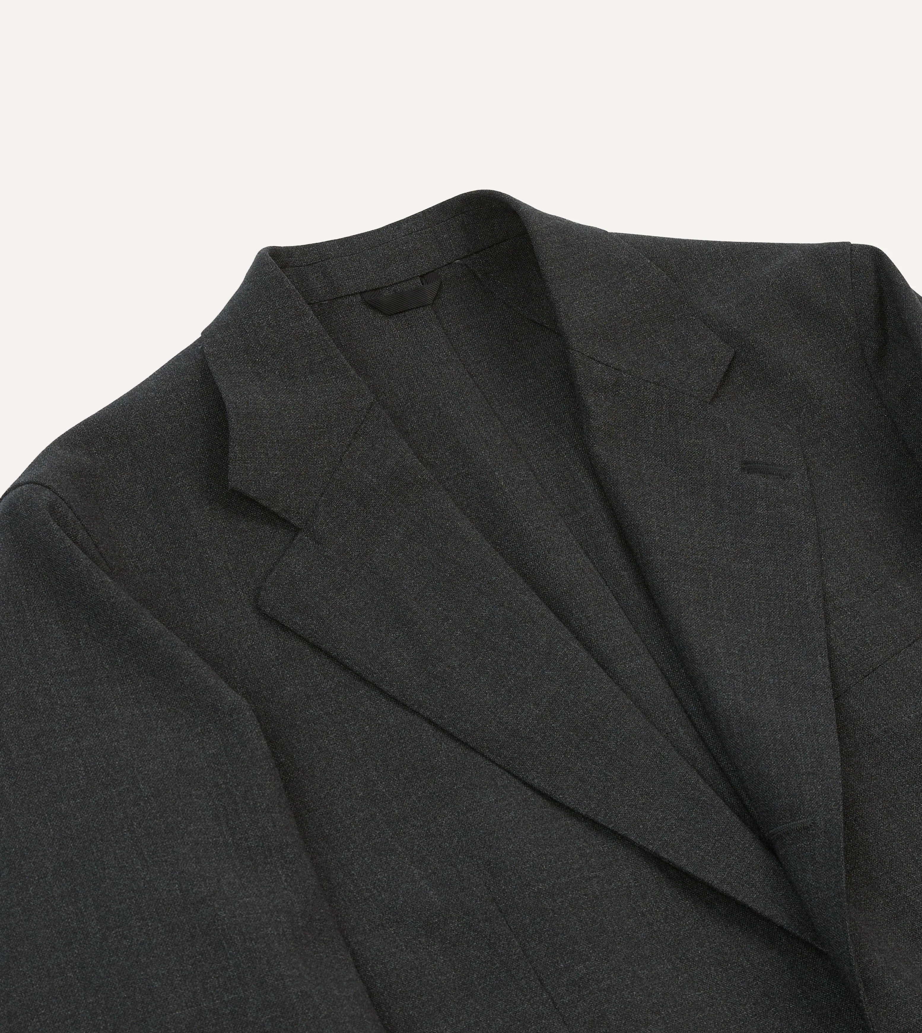 Charcoal Tropical Wool Tailored Jacket