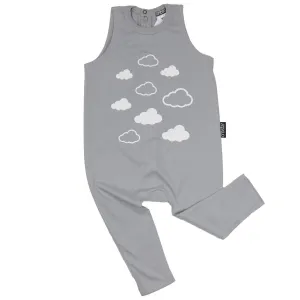 Clouds Sleeveless Harem Romper Grey