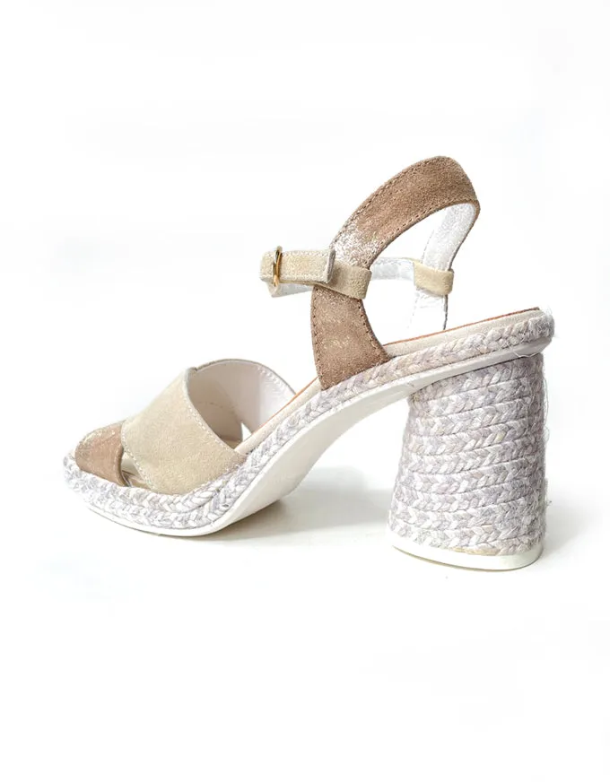 Cordelia Cream Espadrille Wedges