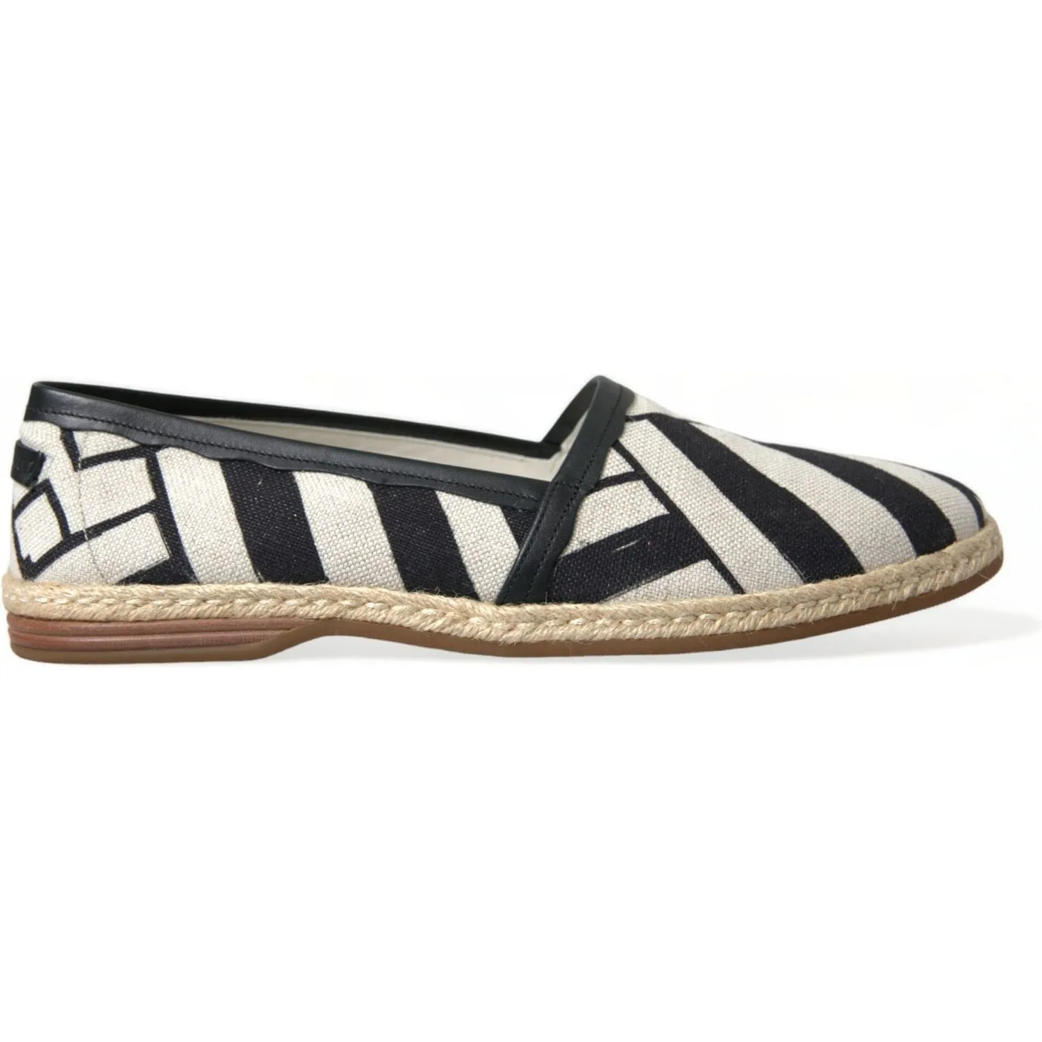 Dolce & Gabbana Chic Striped Canvas Espadrilles