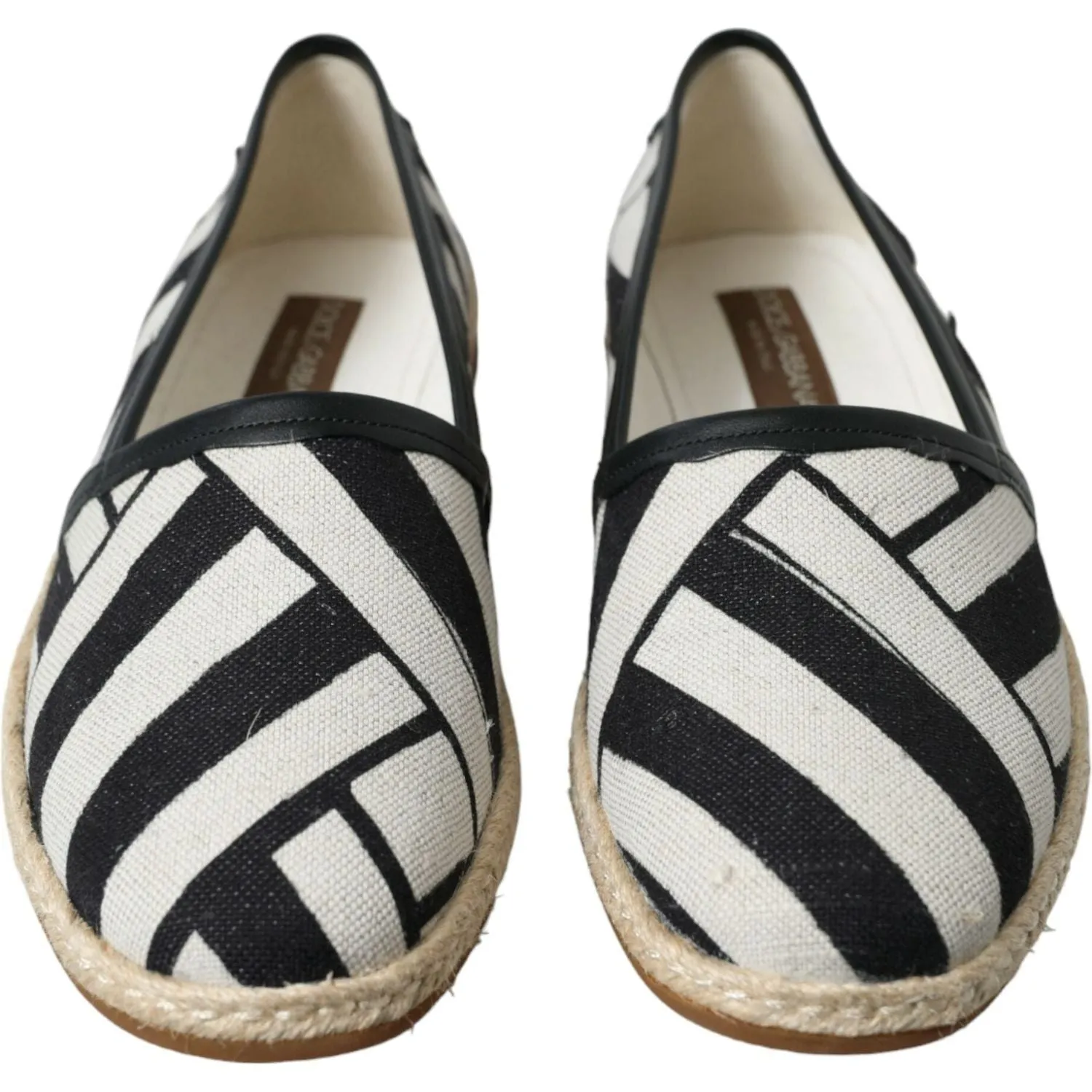 Dolce & Gabbana Chic Striped Canvas Espadrilles