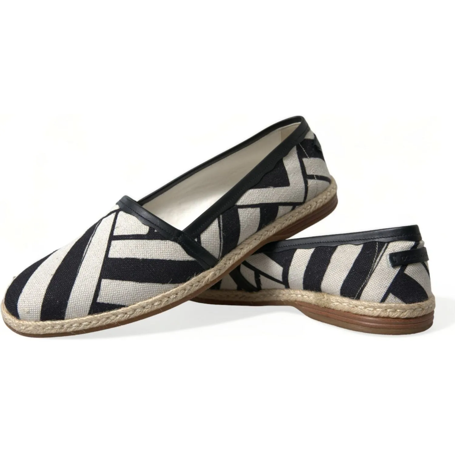 Dolce & Gabbana Chic Striped Canvas Espadrilles