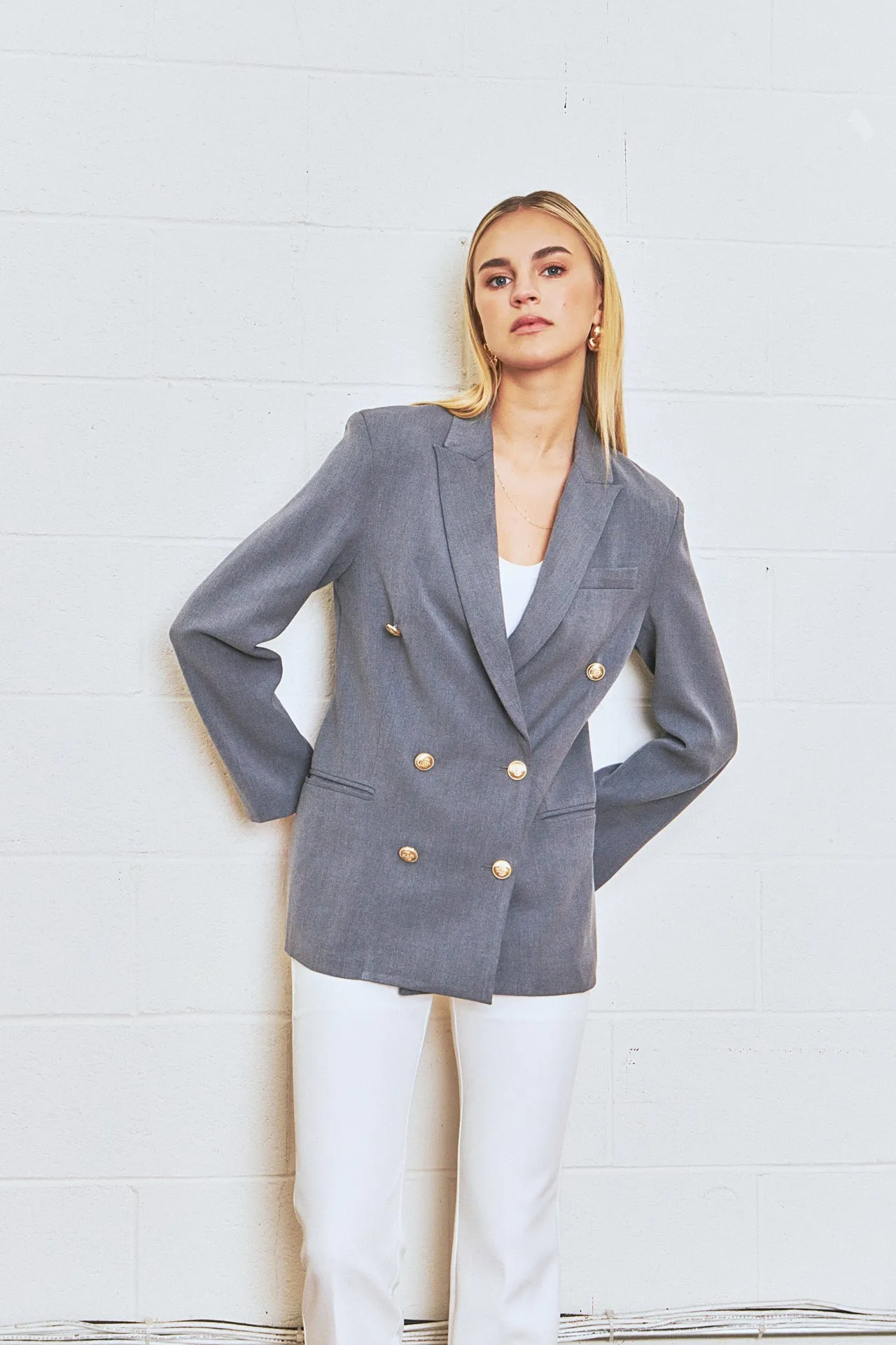 Double Breasted Suit Blazer