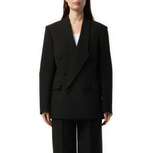 Double Breasted Tailored Jacket in Black