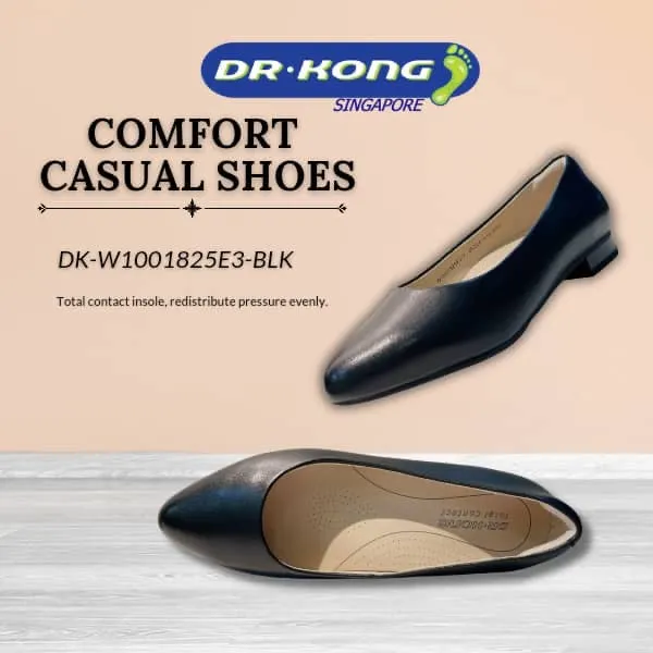 DR.KONG WOMEN COMFORT FLAT SHOES DK-W1001825E3-BLK(RP : $179)