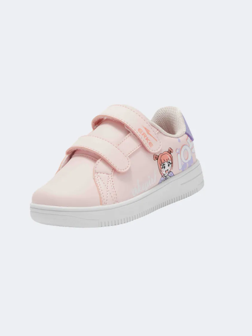 Erke Skateboard Little-Girls Lifestyle Shoes Pink/White