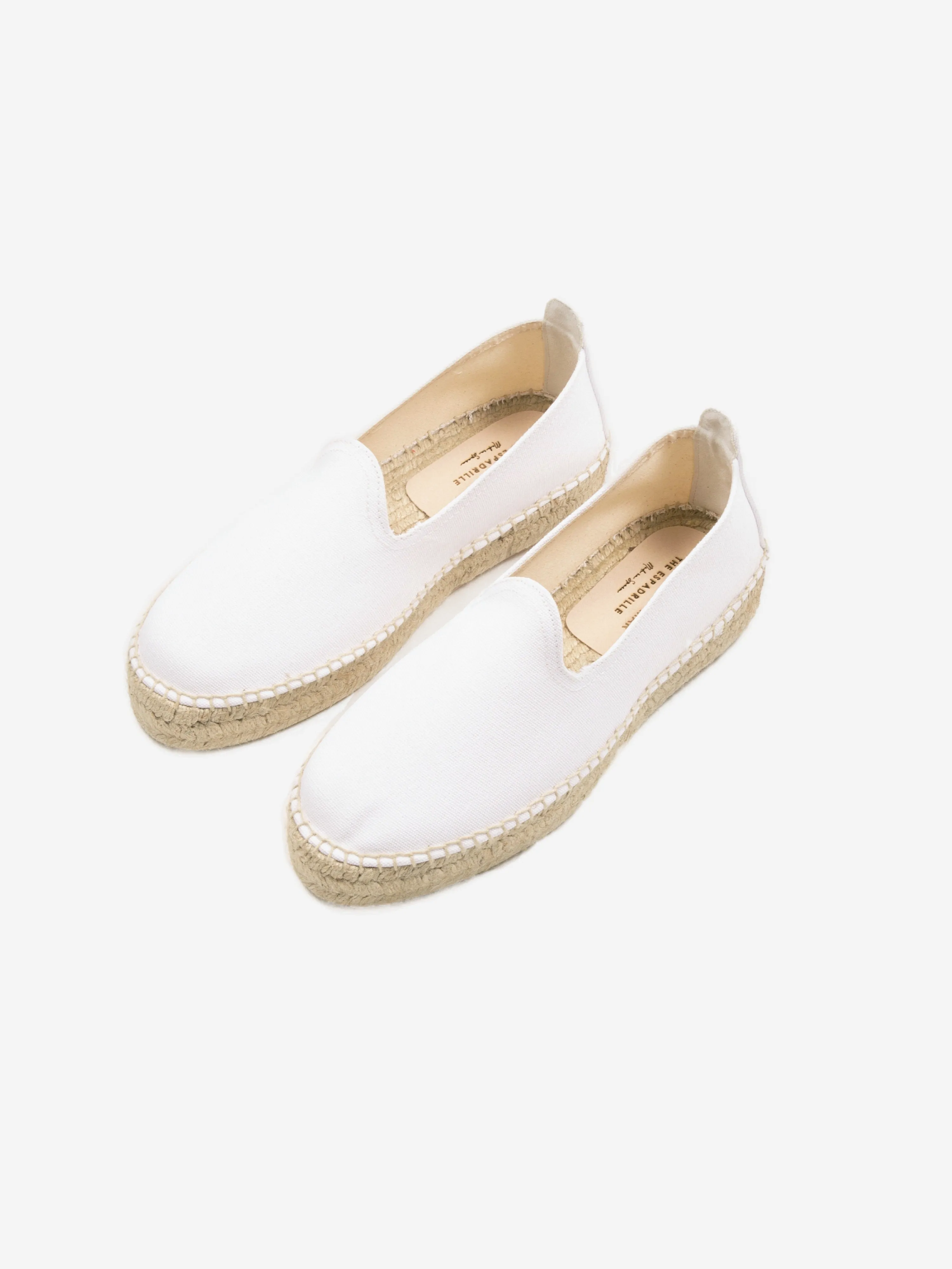 Espadrilles White Canvas