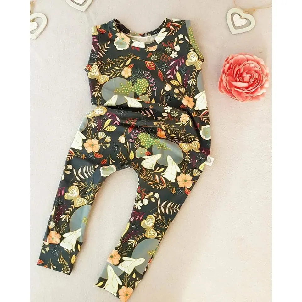 Floral Baby & Toddler Romper | Autumn Glow Zipless Romp