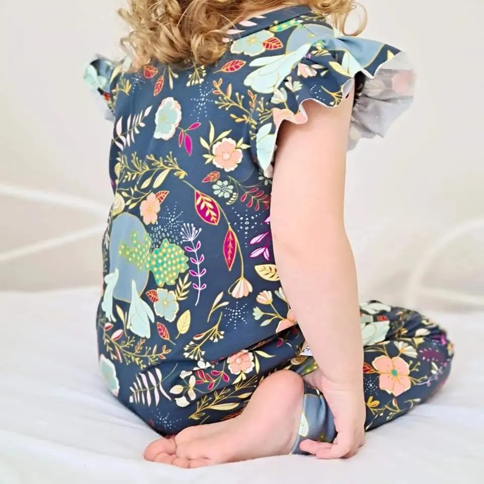 Floral Baby & Toddler Romper | Autumn Glow Zipless Romp