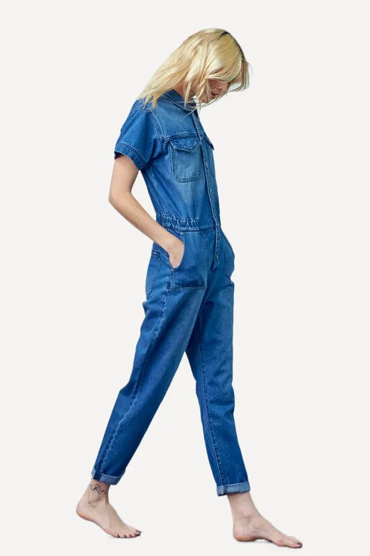 For Her Denim Jumpsuit