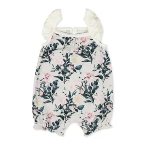 Gardenia Rose Flutter Romper