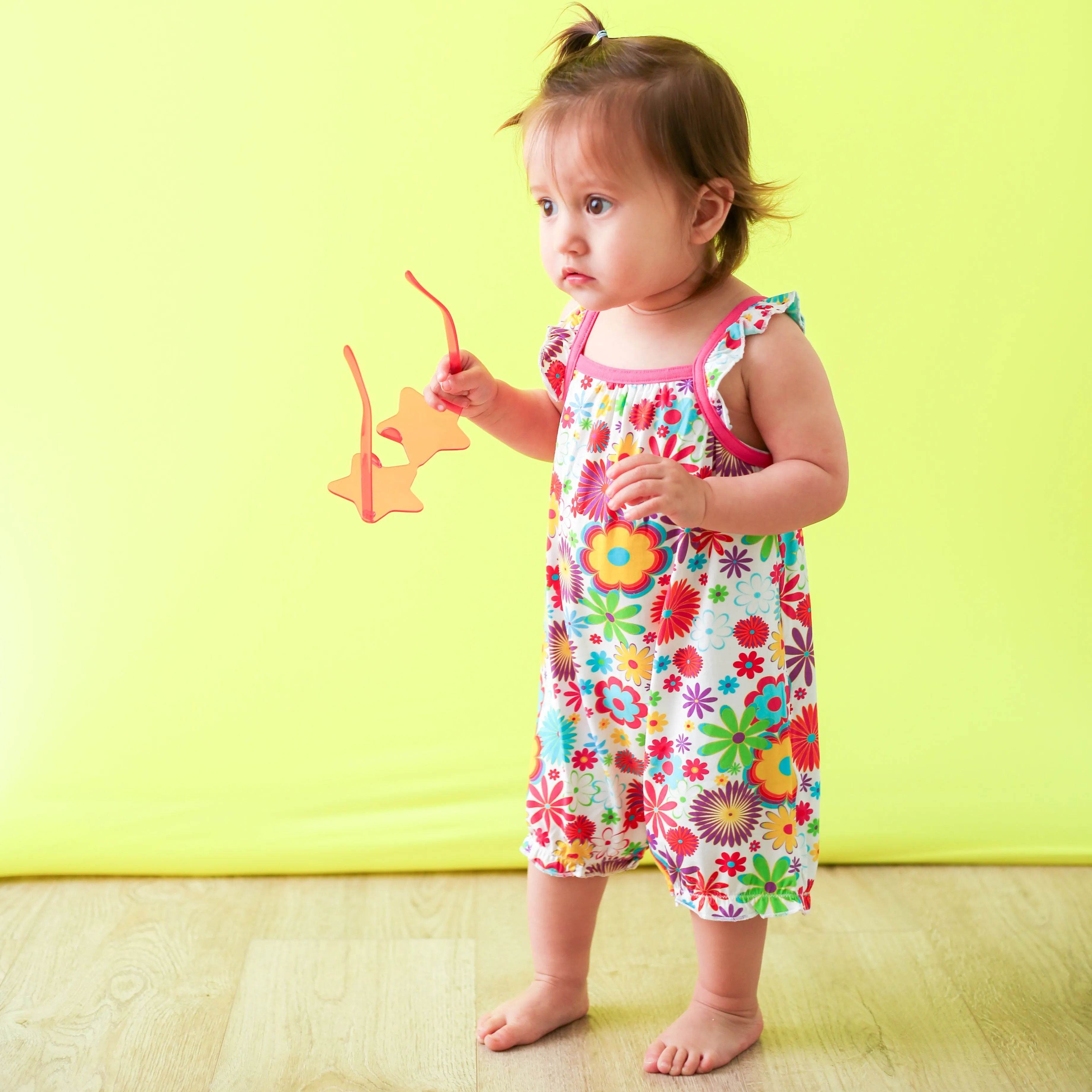 Groovy Bloom Bubble Romper