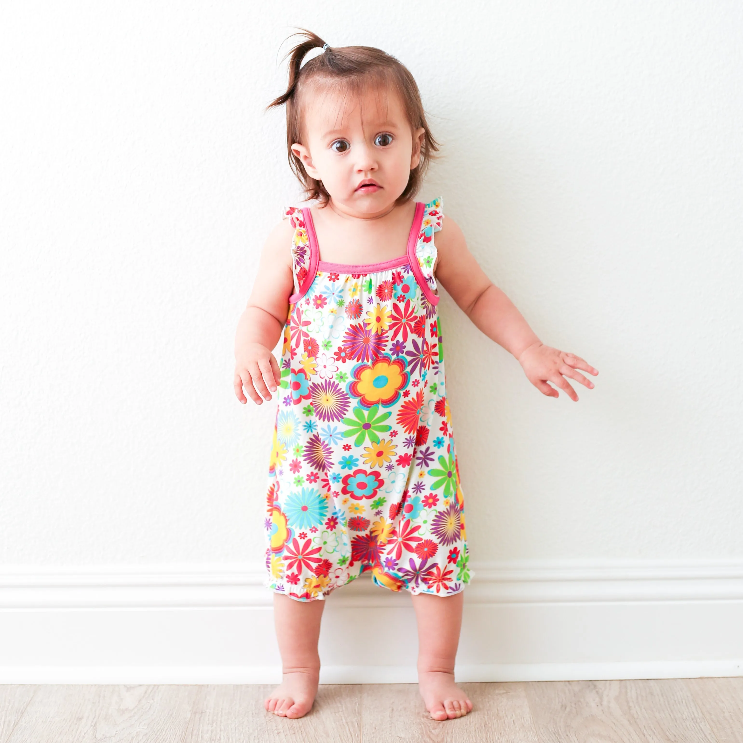 Groovy Bloom Bubble Romper