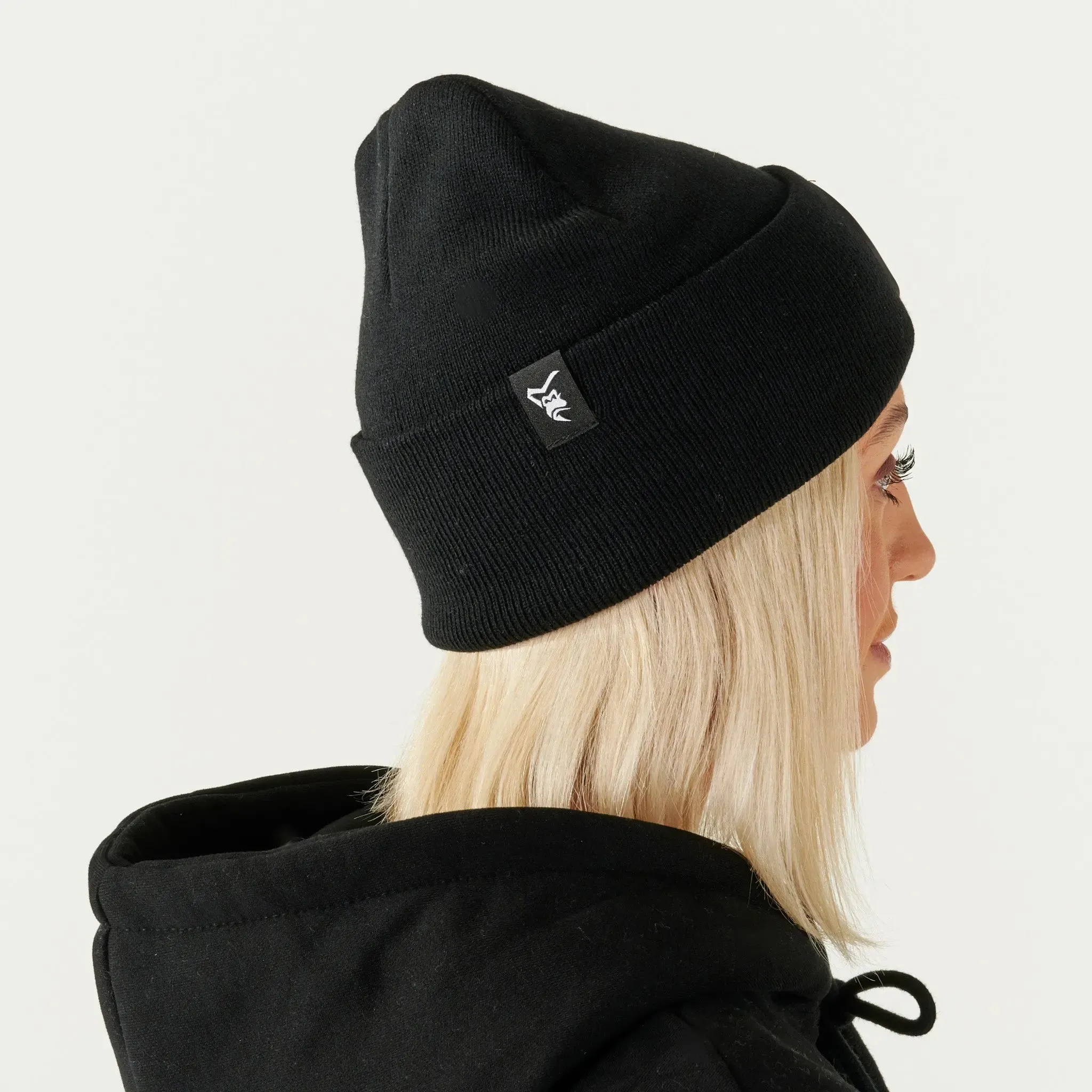 High Cuff Patch Beanie