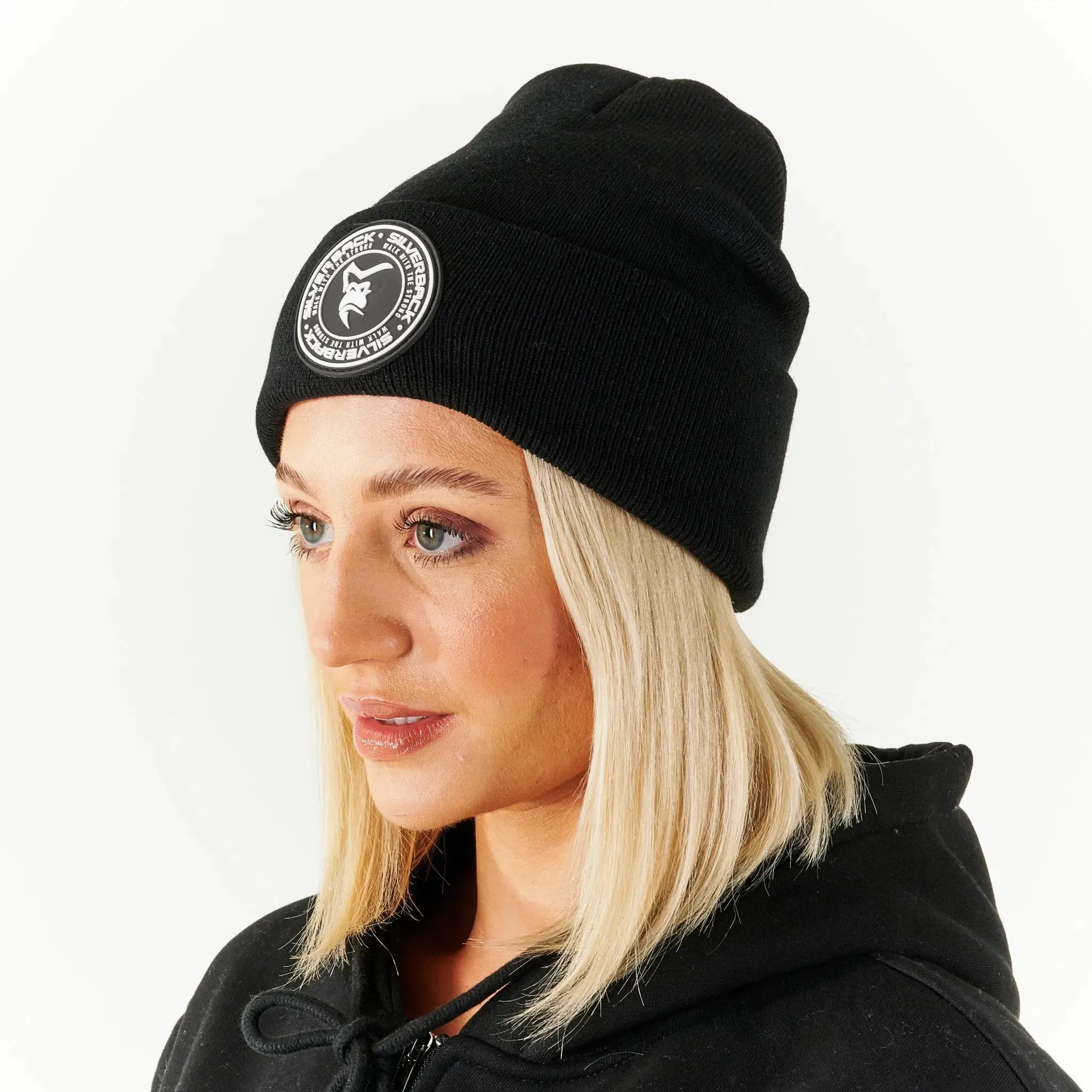 High Cuff Patch Beanie