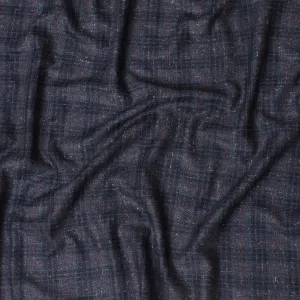 Italian Blended Wool Jacketing Fabric – 150cm, Textured Charcoal-D17541