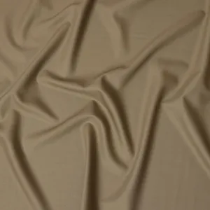 Khaki beige Super 150's English All Wool Suiting Fabric – 3.5 Meters, 150 cm Width, Made in the UK-D20539