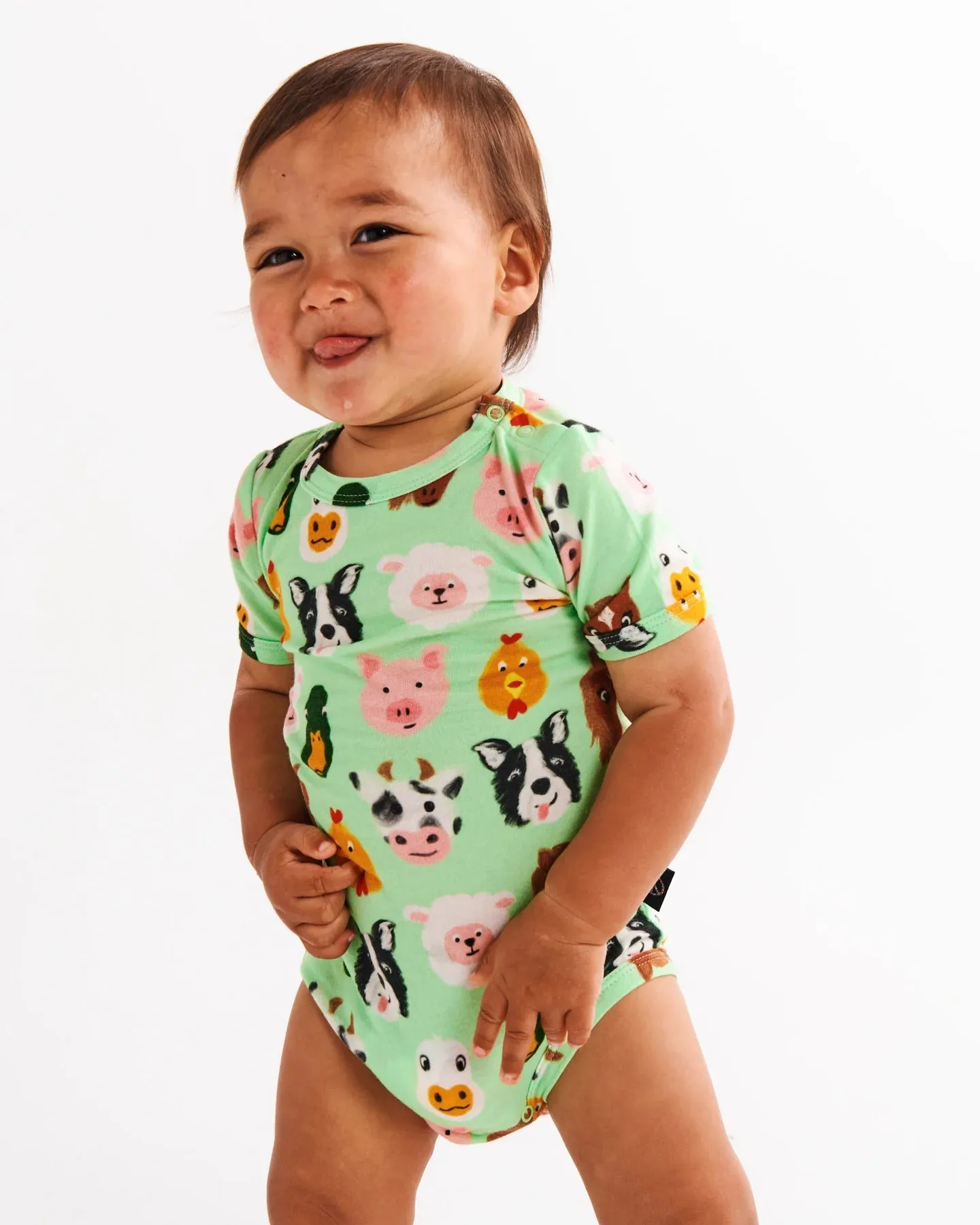 Kip & Co Farm Short Sleeve Romper