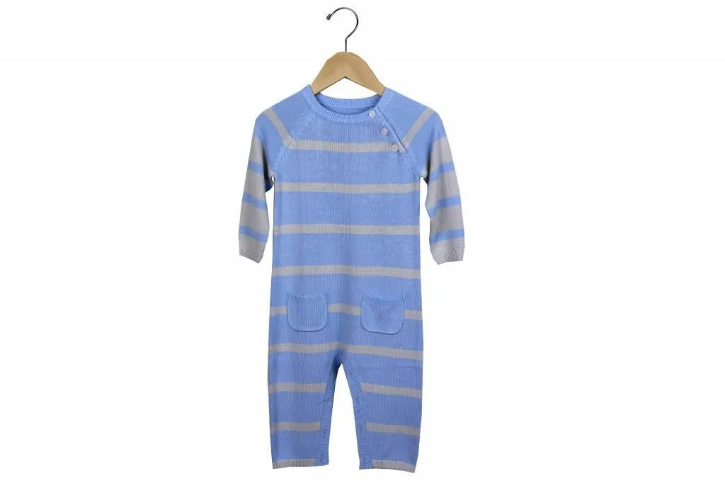 Knit Bamboo Stripe Rompers