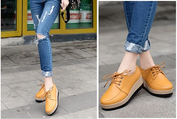 Leather Casual Shoes Breathable Sneaker