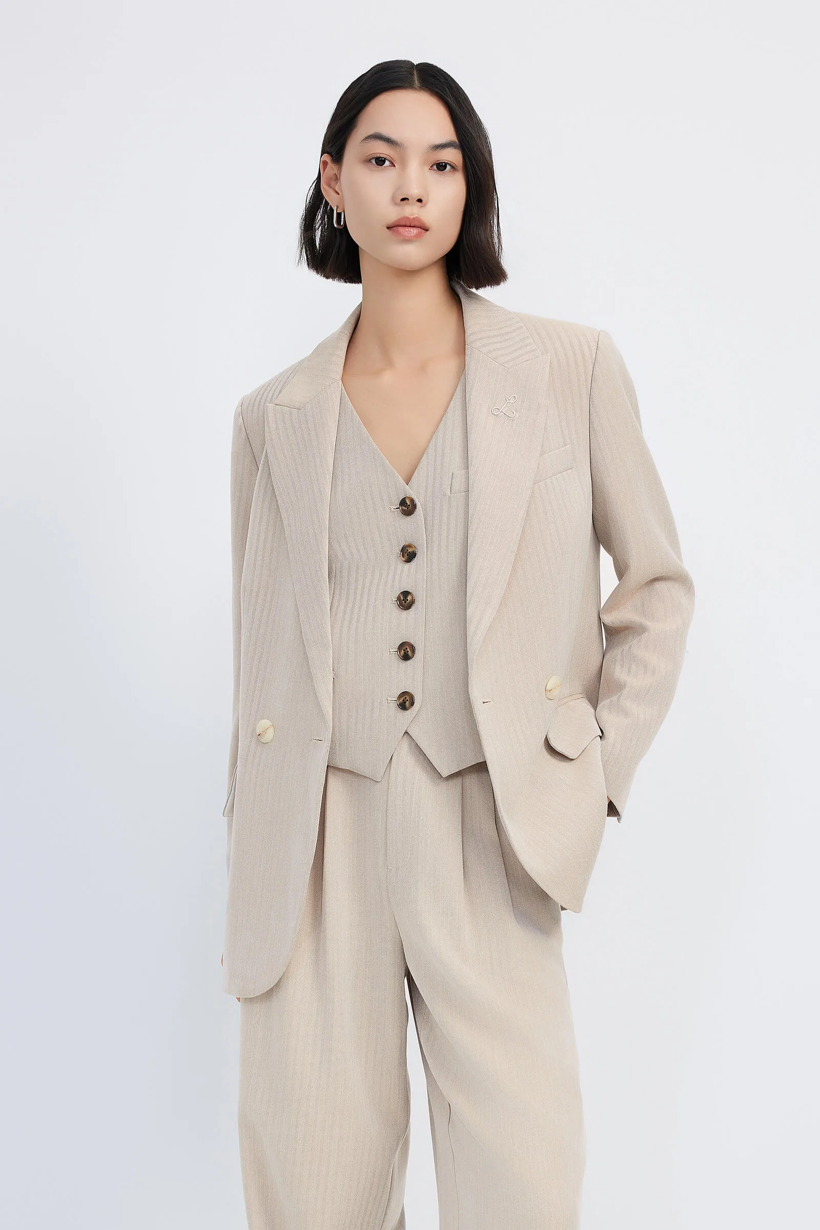 LILY Double-Breasted Suit Jacket