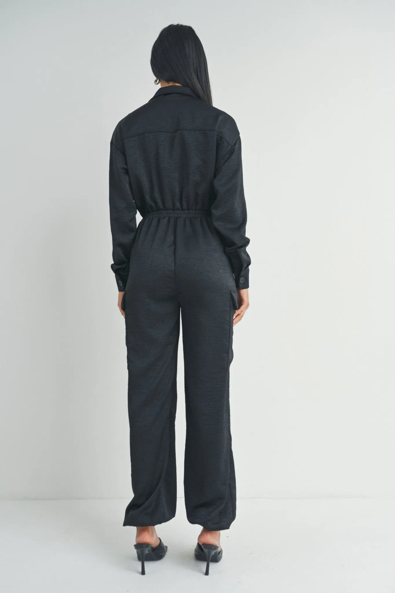 Long Sleeve Black Jumpsuit