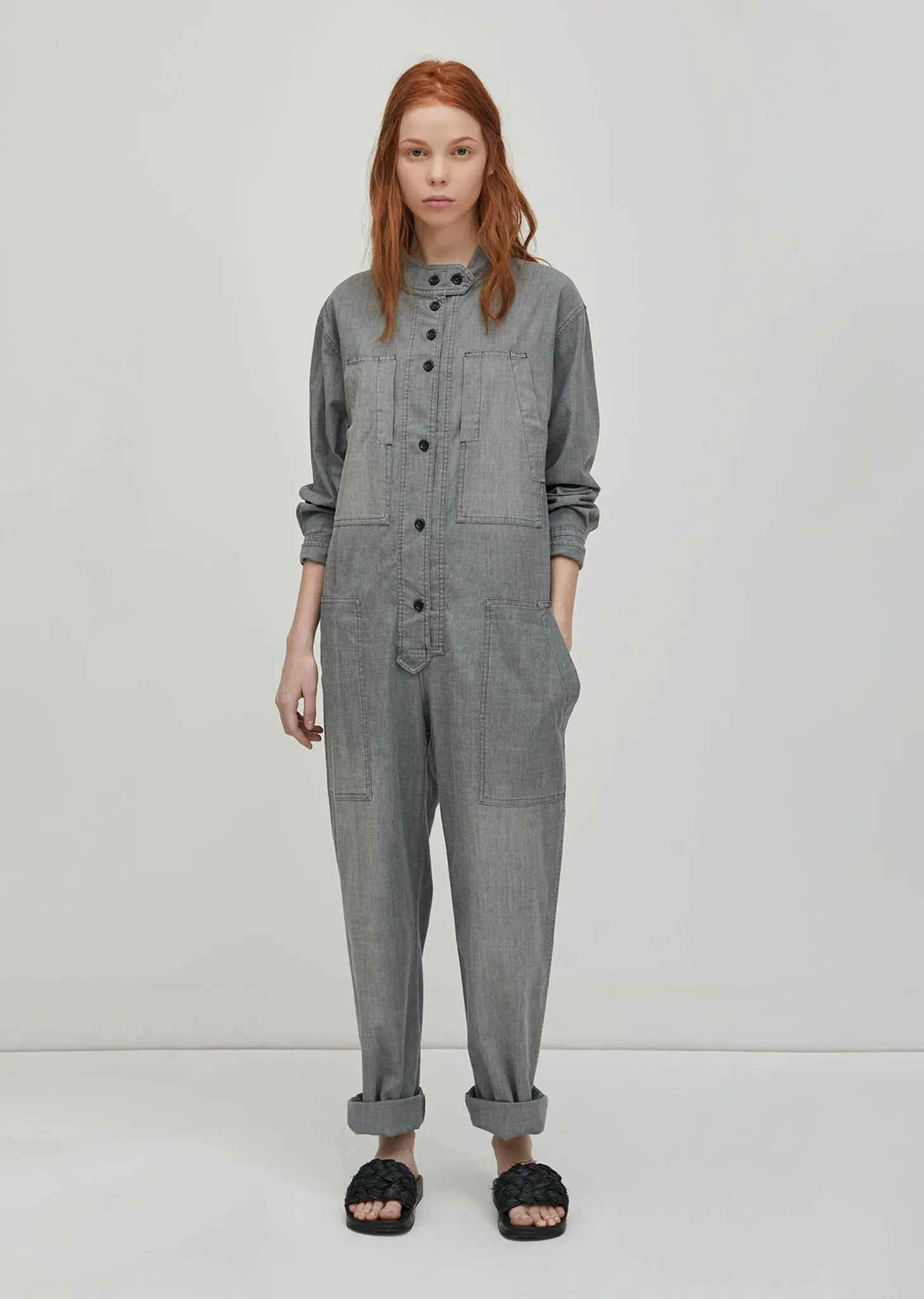 Lucia Chambray Overalls