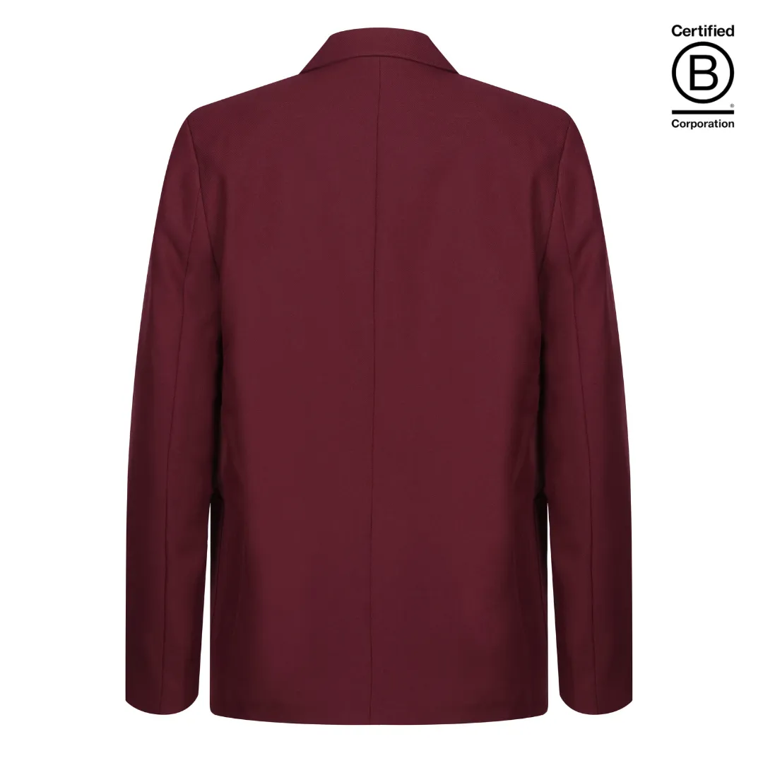 Maroon unisex Performa eco school blazer