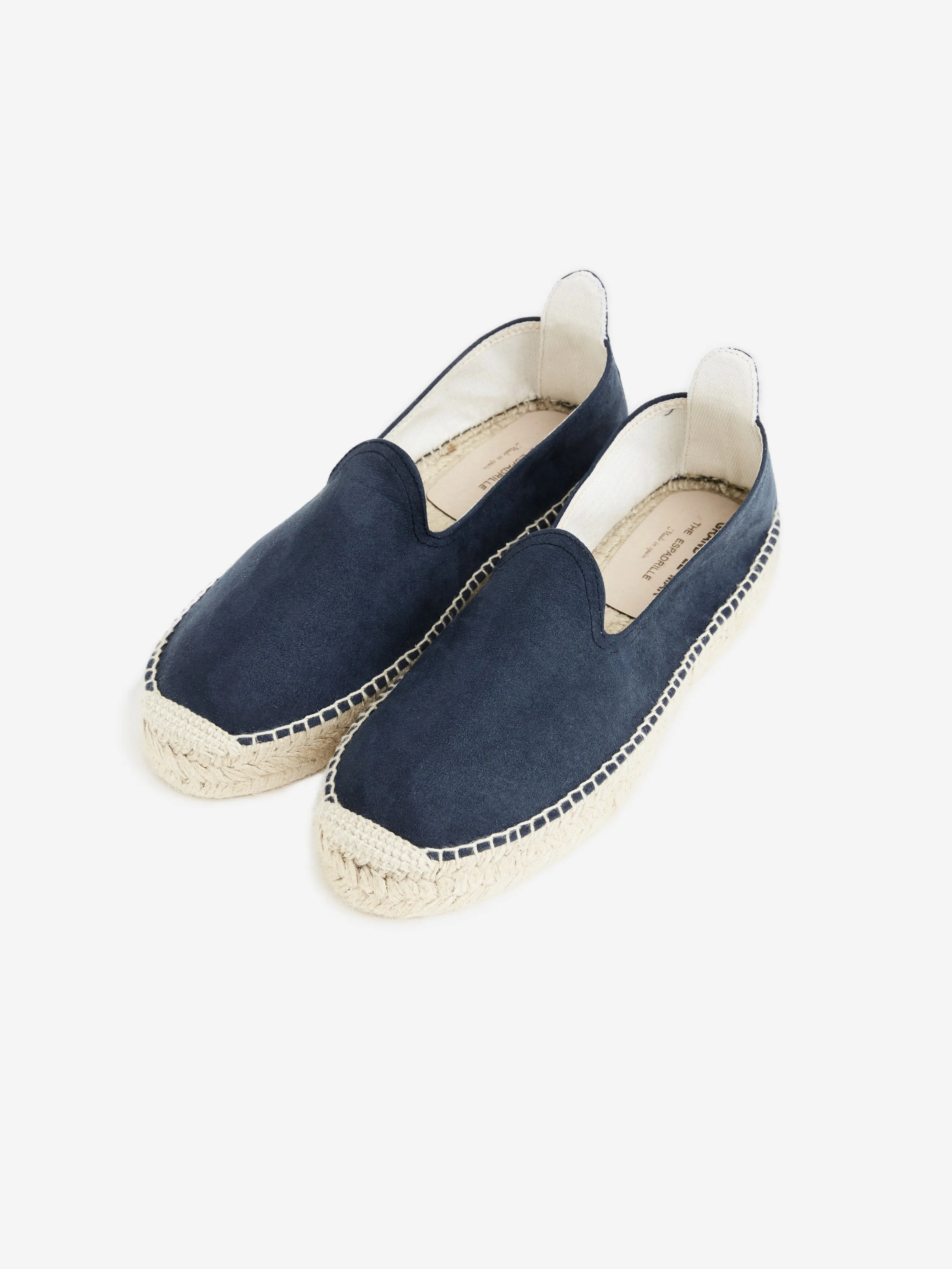 Navy Suede Espadrilles