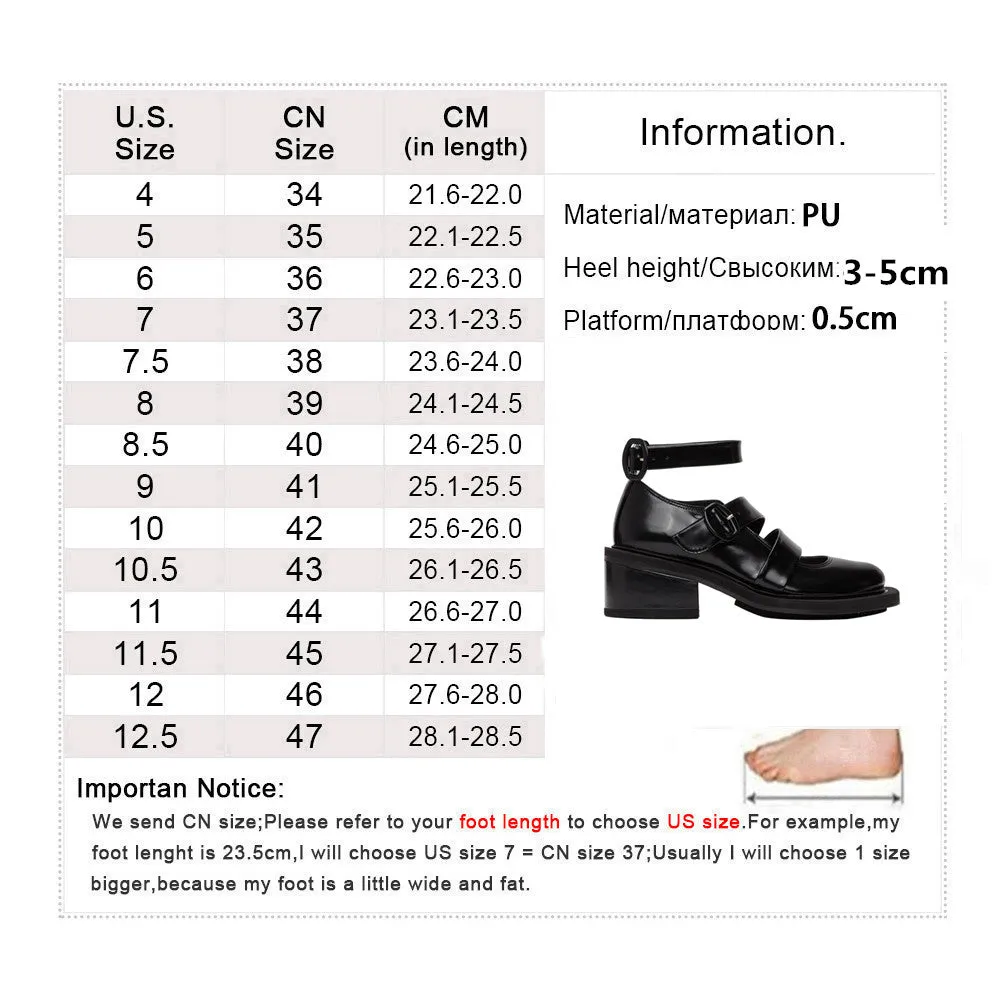 New Rivets Flats Women Buckle Strap Pearl Square Heel Shoes Women Fashion Casual PU Leather Mary Jane shoes Zapatos Mujer