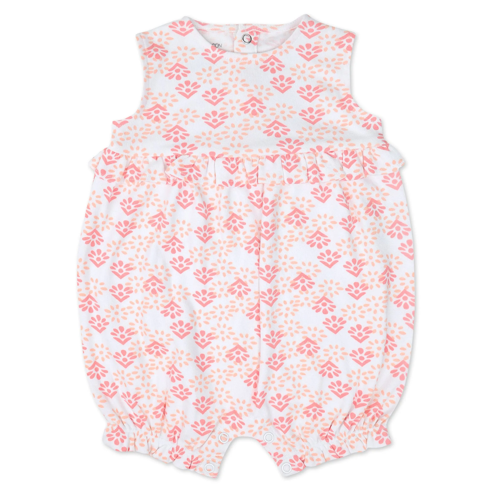 Organic Cotton 2-Pack Romper in Elephant Blooms Print