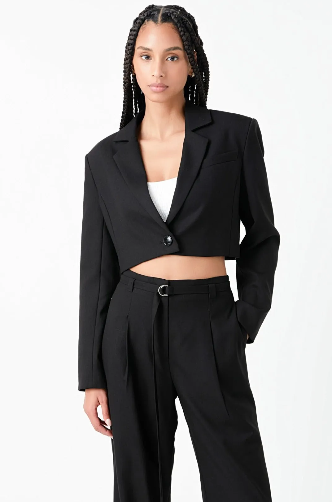 Oversized Cropped Blazer