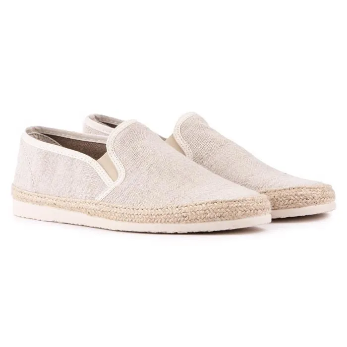 Pecan Men's Recycled Cotton Espadrilles | Neutral