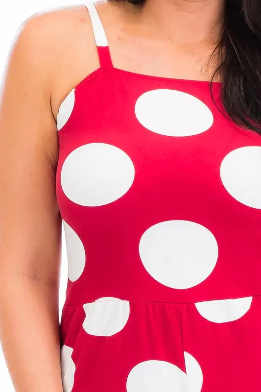 Red Polka-Dot Jumpsuit