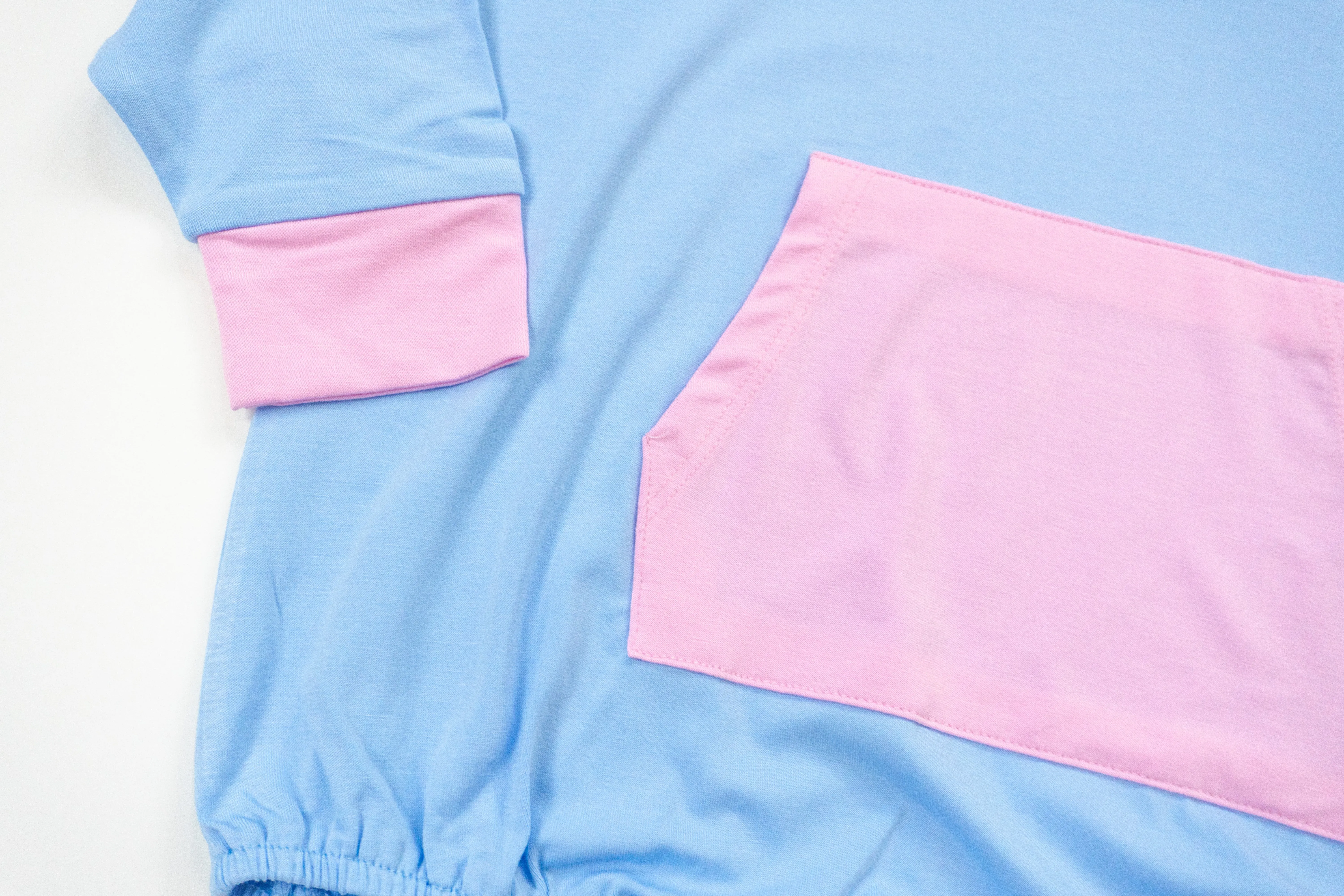 Sky / Petal Colorblock | Long Sleeve Bubble Romper