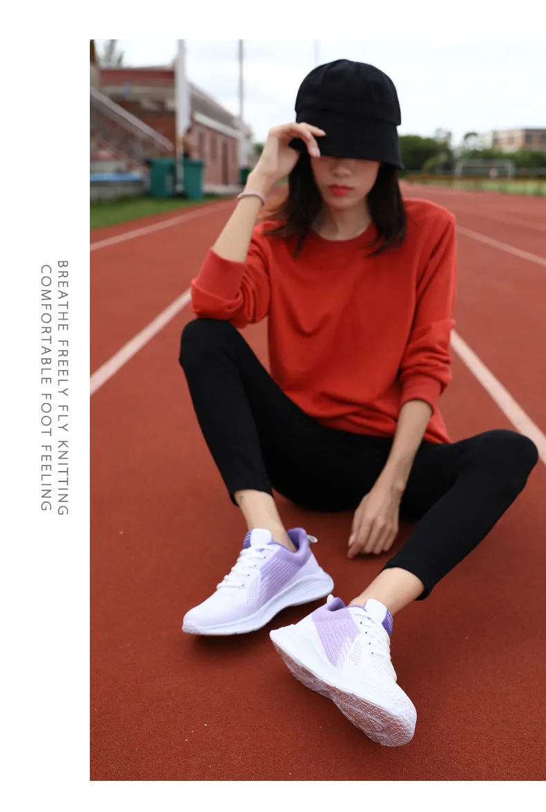 Spring Sneakers Women Casual Shoes Mesh Breathable Ladies Vulcanized Sports Shoes Female Platform Flats Chaussure Femme