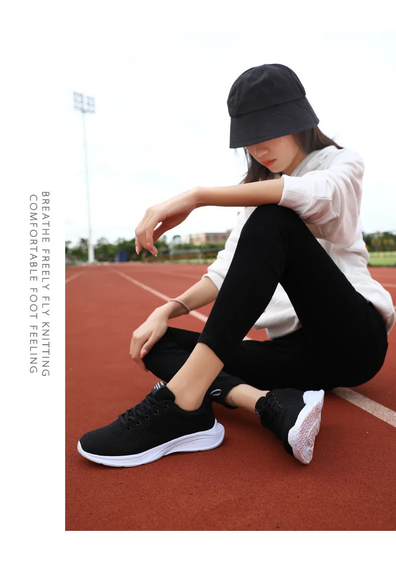 Spring Sneakers Women Casual Shoes Mesh Breathable Ladies Vulcanized Sports Shoes Female Platform Flats Chaussure Femme