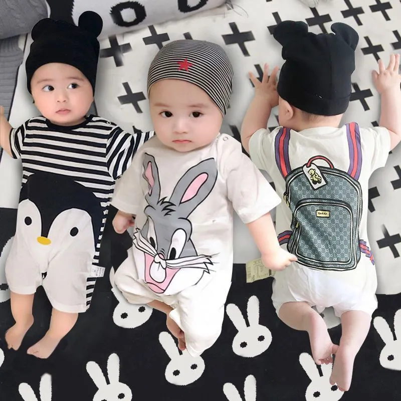 Unisex Cute Cotton Onesie Rompers For Kids