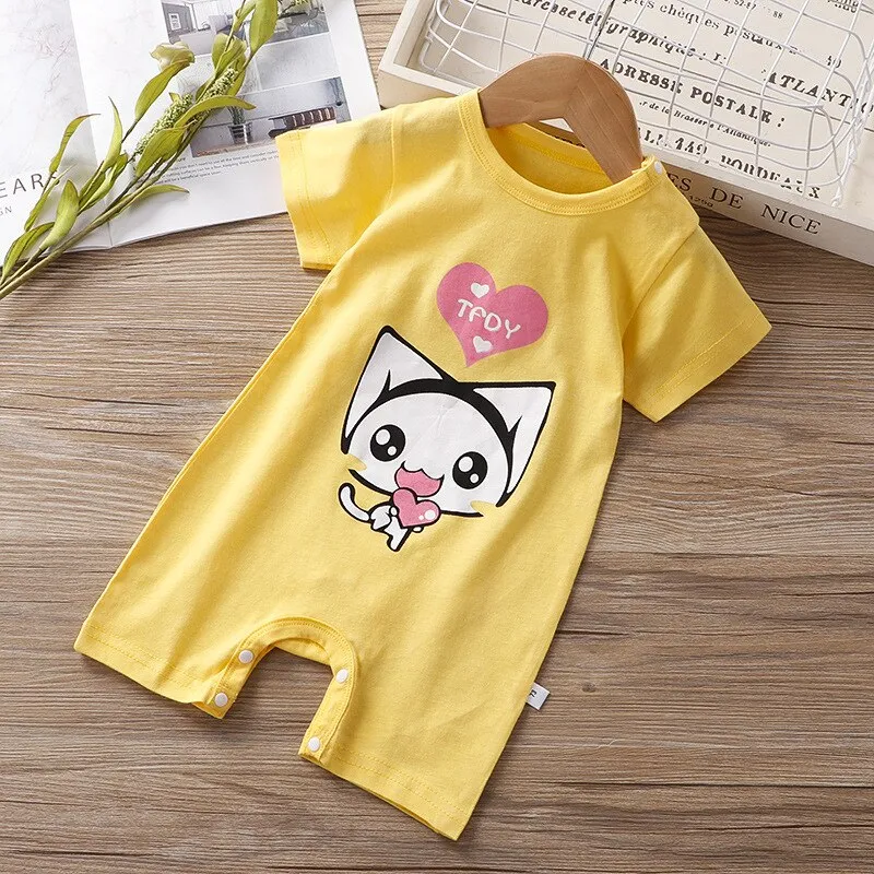 Unisex Cute Cotton Onesie Rompers For Kids