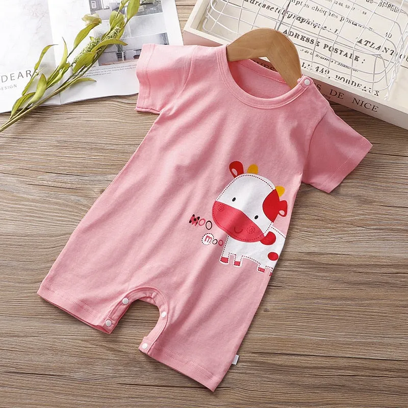 Unisex Cute Cotton Onesie Rompers For Kids