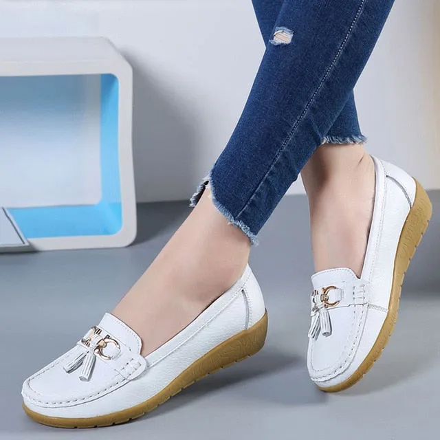 Women Flats Leather