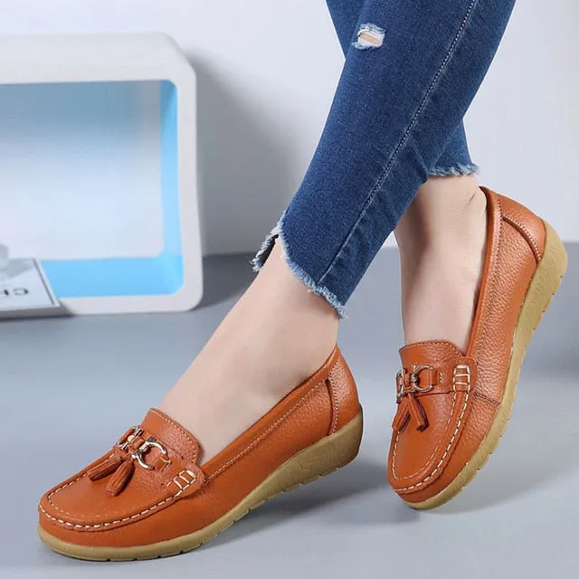 Women Flats Leather